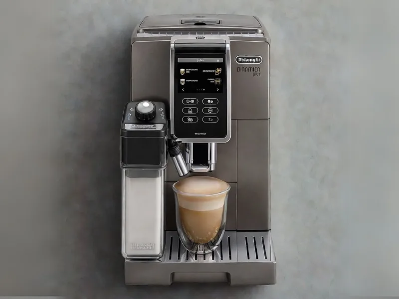 The Delonghi Dinamica Plus can steam milk to a far wider ran