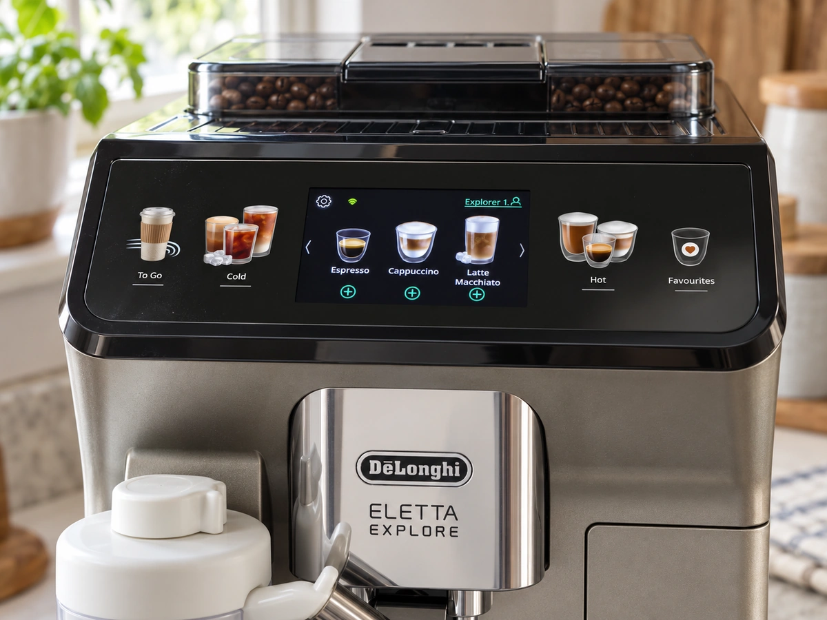De'Longhi Eletta Explore touchscreen and buttons